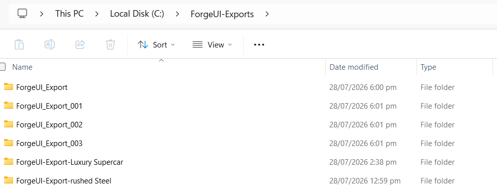Standalone workspace in ForgeUI Studio